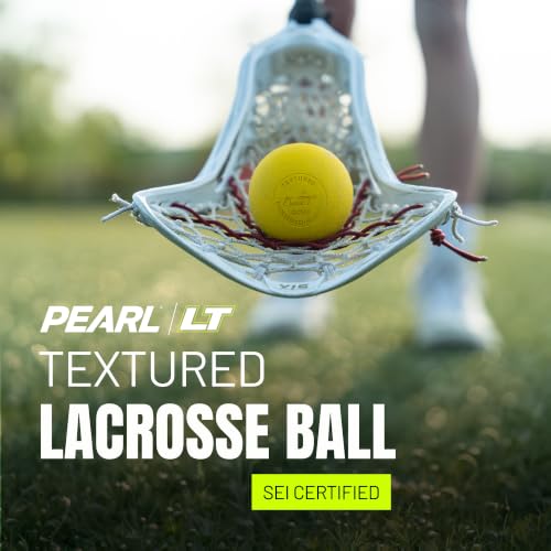 Pearl LT Textured Lacrosse Balls by Guardian Innovations, 10 Pack - SEI Certified Meet NOCSAE Standards for Games. Official Game Balls of Top NCAA Programs, Tournaments and Leagues - Neon Green