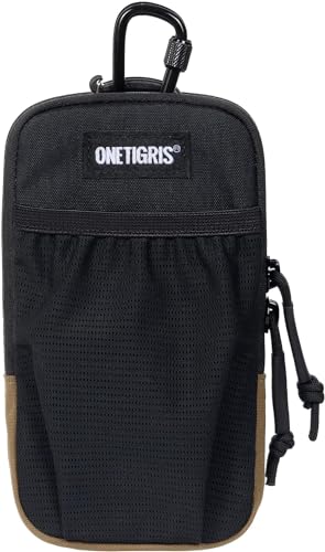 ONETIGRIS Backpack Strap Pouch, MOLLE Phone Holster for Backpack & Belt - color: Black