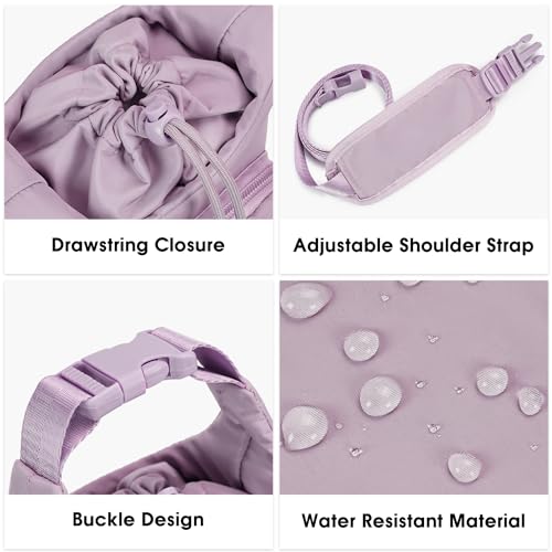 Ceneda Water Bottle Carrier Bag with Phone Pocket 32oz 40oz Tumbler Insulated Water Bottle Holder with Adjustable Shoulder Strap Carrier Sling Bag (Purple) - color: Purple