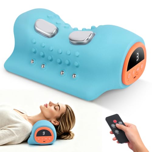 4-in-1 Neck Massager Pillow with Heat, Vibration and Gentle Stretching