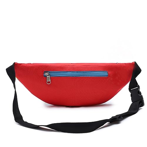 Ausion Fanny Pack Waist Bag for Men&Women Adjustable Belt Hip Bum Bag Fashion Water Resistant Hiking Waist Bag for Traveling Casual Running Hiking Cycling - color: Rainbow