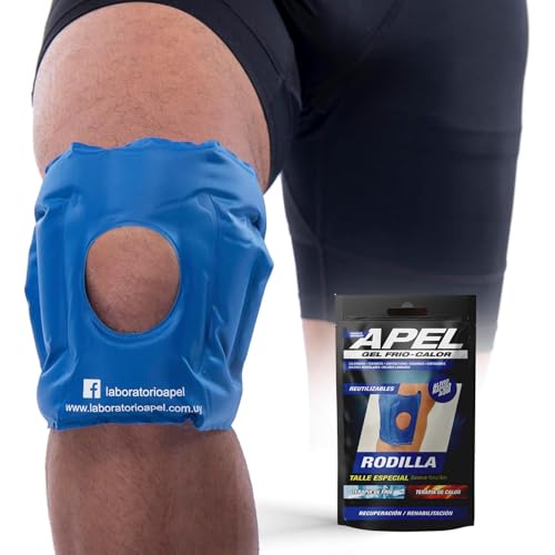 APEL Gel Cold & Hot Knee TE Gel Pack, Reusable Wrap, Flexible Compress Care - size: L / XL