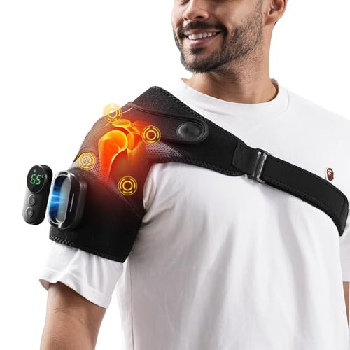 HOMRELEXA Shoulder Heating Pad, Shoulder Massager with Detachable Remote
