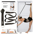 Stretching Strap with Door Anchor for Splits and Flexibility Training - color: Black