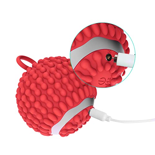Physical Vibration Therapy Ball, Presents Gifts for Women,Rechargeable Vibrating Massage Ball 4-Speed Mode, Hand Therapy Balls, Relief Hand Tremors (Parkinson), Stress Relief