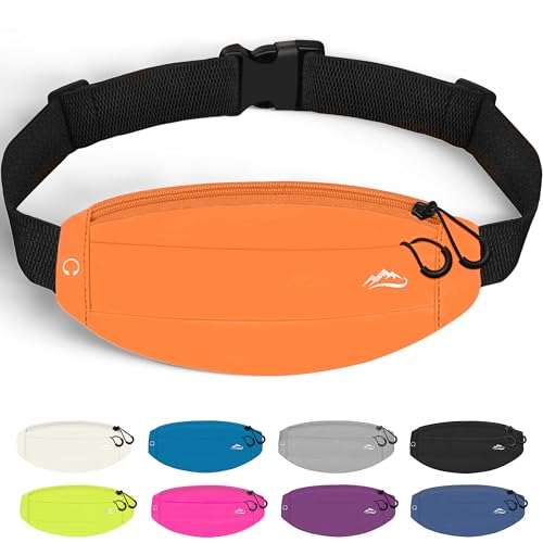 Reflective Running Pack - Fanny Waist Bag for Women & Men (Orange) - color: orange