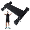 BLUSLM Steel Calf Raise Bar, Standing Machine for Stretching, Squat, Foot Stretch, Anti-Slip Solid Block - color: Black 04