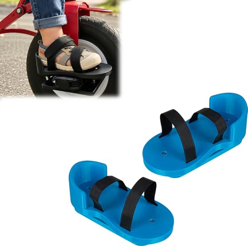 Adaptive Tricycle Pedals Compatible with Most Tricycles Adaptive Bike Pedal Stabilizers for Special Needs | Foot Support & Ankle Straps | Secure Non-Slip Fit to Build Confidence & Independence