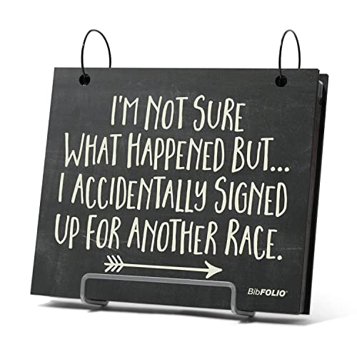 Gone For a Run BibFOLIO Race Bib Album - Signed Up for Another Race - 9.5x8 - color: Sign Up for Another Race