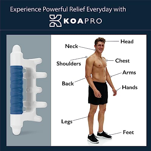 KOAPRO Trigger Point Fascia Stick Tools - Graston Gua Sha Scraping Massage - Deep Tissue Pressure Point Back Shoulder Neck Massager Full Body Physical Therapy Tools