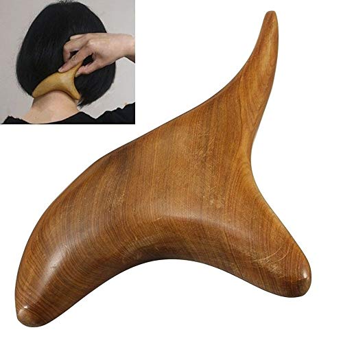 Reflexology Traditional Wooden Thai Massager Tools Full Body Foot Stick Hook Back Spa Face Gua Sha Therapy Trigger Point Massage Tool Relieve Shoulder Pain Wood (Set of 5 Full Body Massage)