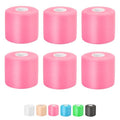 Pre Wrap Athletic Tape 6 Pack, 2.4 Inch x 22 Yards Foam Underwrap, Pink - color: Pink
