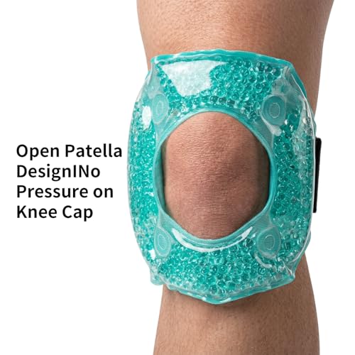 Reusable Knee Cold Pack - Gel Ice Wrap for Pain Relief & Swelling Reduction, Flexible Cold Therapy for Knee Surgery Recovery, Arthritis, Joint Pain, Injuries, Bruises (4 Packs) - size: knee-sized (Pack of 2)