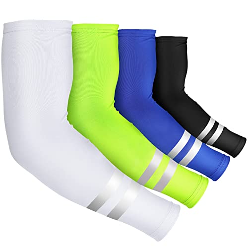 Geyoga 4 Pairs Arm Sleeves for Men Women - color: Cool Colors