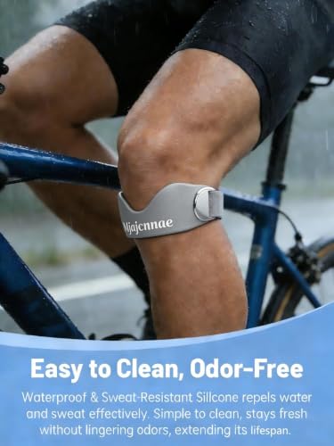 Patellar Tendon Support Strap 2 Pack, Knee Brace for Women - color: Grey