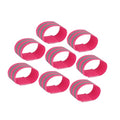 8pcs Reflective Bands for Arm Reflective Armbands High Visibility Night Cycling Riding Reflector Tape Straps Bracelet Pink Durable Material