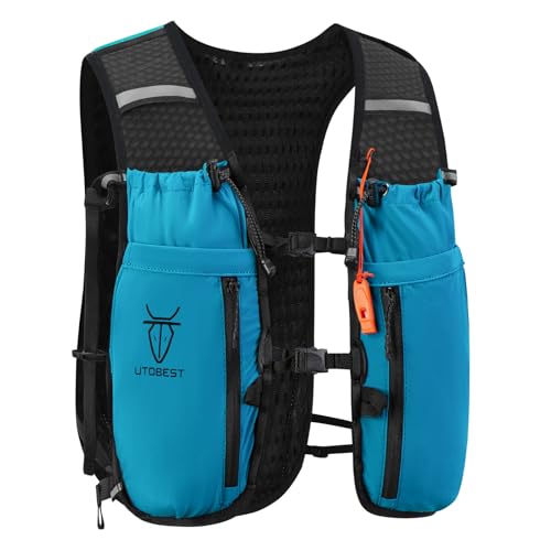 UTOBEST Running Vest Lightweight Hydration Pack 10L UTR110 - color: Blue (Vest Only), size: XL (Chest Size:40-45inch)
