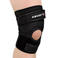 Zamst JK-2 Sports Knee Brace With Deluxe Pressure Pad To Relieve Pain On the Tendon For Jumpers Knee and Patella Tendinitis-for Volleyball, Basketball, Running, Tennis, Pickleball-Black, Large - size: Large