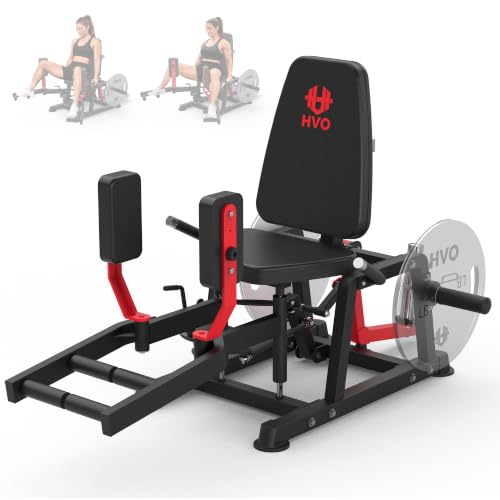 HVO Hip Abductor Machine,6-Level Adjustable,360°Rotating Pad,1600LBS - color: Red