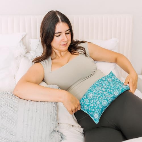 Microwavable Heating Pad, Hot Cold Pack for Sore Muscles, Back Pain, Cramps, Sports Injury (Football, Large- 12" x 6") - size: Large- 12" x 6", style: Football