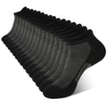 BAMBOO COOL Mens Athletic Ankle Socks Moisture Wicking Cushioned 8 Pack - color: 8 Pairs Black, size: Medium