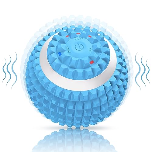 Uppye Vibrating Massage Ball for Pain Relif, Lacrosse Balls Deep Tissue Trigger Point Therapy for Plantar Fasciitis Pain Relief, Muscle Pain for Myofascial Release Ball - color: Blue