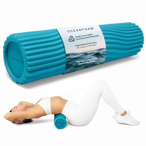 Oceanfoam Tidal Roller - Massage Foam Roller for Exercise (Miami Blue) - color: Miami Blue