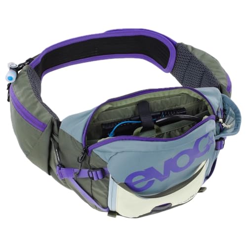 Evoc Hip Pack Hydration Waist Bag - color: Steel - Violet - Dark Olive