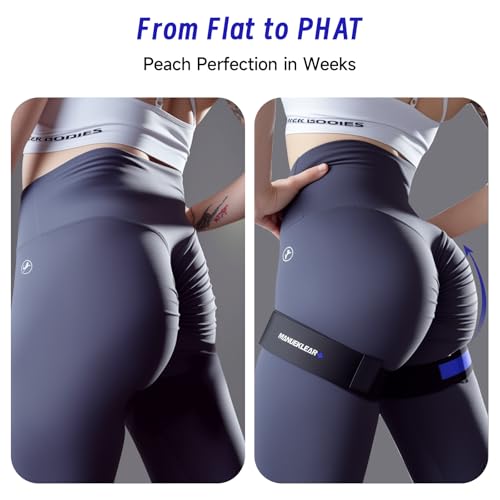 MANUEKLEAR Blood Flow Restriction Bands for Women Butt Lift - color: Blue