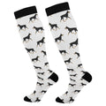 Compression Socks for Women & Men Knee High Socks - color: Doberman Dog