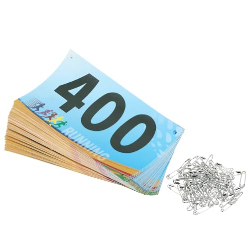 PATIKIL Tearproof Running Bib Numbers, Race Competitor Numbers - size: 7x4 Inch, style: 1-400