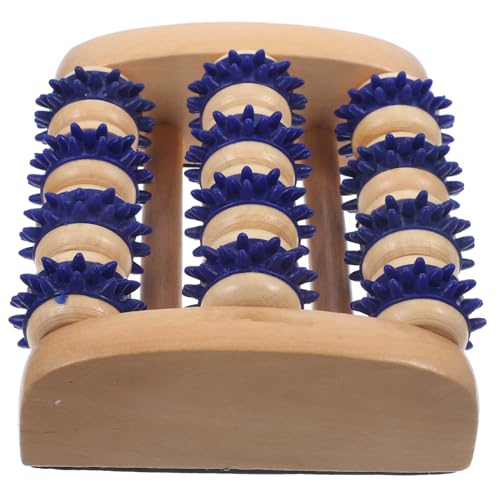 Wooden Foot Massager Roller Manual 5.51X4.72X2.16 inch