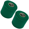 Shield Athletic Underwrap | 2 Roll Pack of PreWrap, Hair Tie, Headband, USA Made, Pre-Wrap Athletic Tape, 2.75" X 30 SYards, Foam Barrier, Flexible, Breathable - color: Green