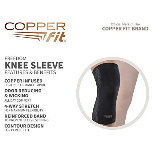 Copper Fit Freedom Knee Compression Sleeve - size: Medium