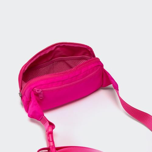 Pander Belt Bag Large 2L, Nylon Fanny Pack Purse for Women and Men with Adjustable Strap - color: Sonic Pink