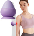Mountable Massage Ball with Suction Cup, Trigger Point Therapy Tool, Manual Self Targeted Pressure Massager for Stress Relief, Muscle Knot, Myofascial Release, Deep Tissue Massage (Purple) - color: Purple