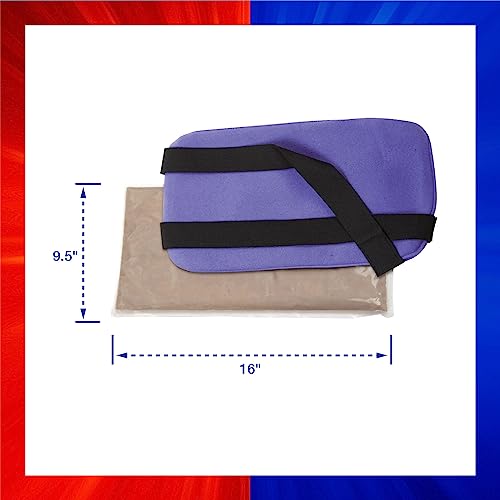 ThermiPaq Reusable Ice Pack and Hot Cold Pack for Injuries - Shoulder, Elbow, Ankles, Back and Knee Ice Pack, X-Large, 9.5 inches x 16 inches, Microwave Heating Pad (Pack of 2) - size: 1 Count (Pack of 2)