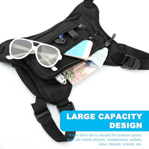 Sports Chest Bag for Men Women, Outdoor Running Vest Bag Adjustable Shoulder Strap, Chest Pack Rig for Hiking,Cycling,Workouts,Rock Climbing, ChestPouch Workout Bags for Runners