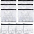 BERLINZO Large Reusable Ice Storage Bag 6 Pcs XL & 4 Pcs Regular - Freezer Safe, Leak Proof Silicone & Plastic - Lunch Bag for Ice & Food Storage - BPA-Free XL Size (Set of 10) - size: XL-6 Pack & 4-Pack Small