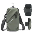 Phone Holder Arm Bands, Small Crossbody Shoulder Holsters Bag with Arm Band, Fits iPhone and All Cell Phones, Use for Running, Walking, Hiking & Biking (Plus Size Army Green) - color: Army Green