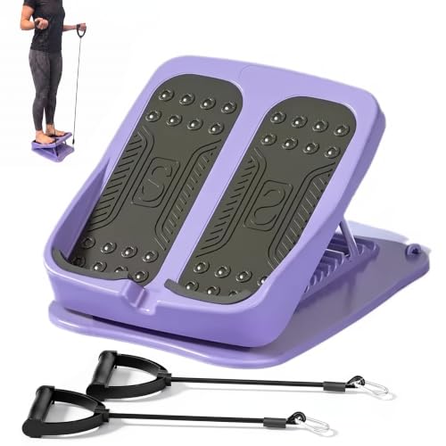 Slant Board for Calf Stretching, 9-Level with 2 Resistance Bands