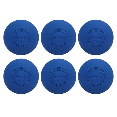 Velocity Lacrosse Balls - 1, 2, 3, 6, 12, 18, 24, 36, 60 and 120 Packs - for Practice, Official NFHS and College Approved Size - color: Royal Blue, size: 6 Balls, style: Practice Ball