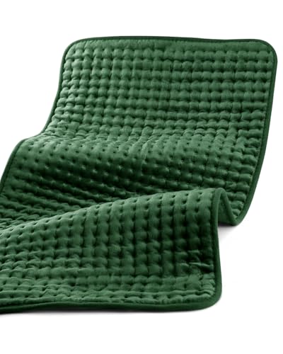 CooCoCo FSA Eligible 17 x 33 in Extra Large Heating Pad, Green - color: 17"*33" Green