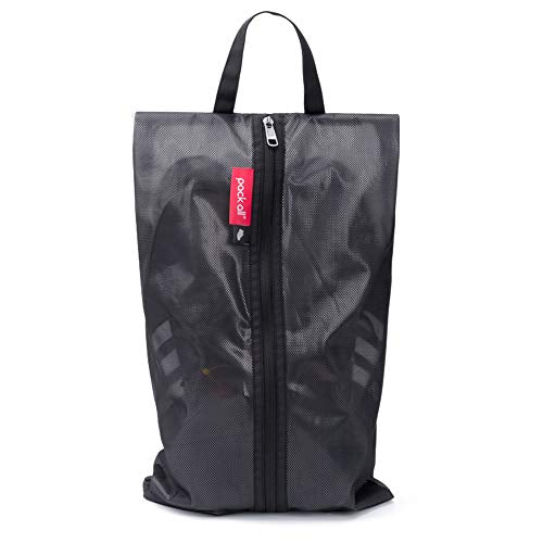 pack all Plus-Sized Shoe Bag for Travel, Water-Resistant Shoe Pouch - color: Plus-Black, style: 1 Pack