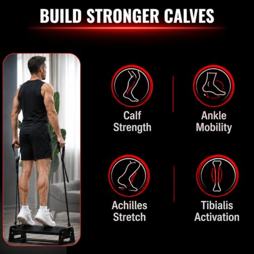 Calf Raise Block, Adjustable Angle & Height, Steel, 880lbs