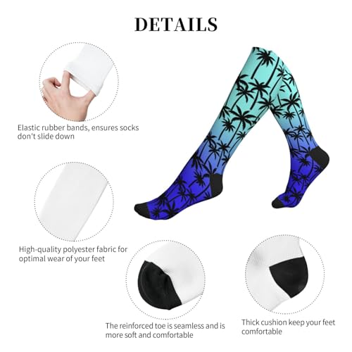 Compression Socks Knee High Support Stockings Women Men - color: Palm