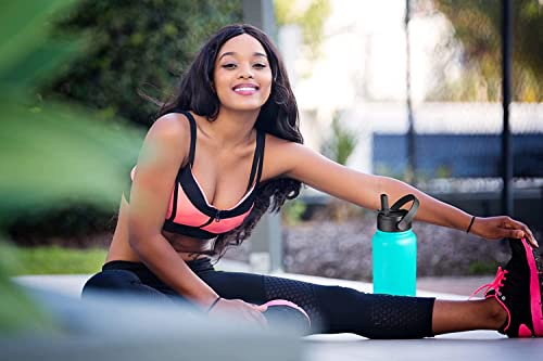 Straw Lid for Hydro Flask Wide Mouth Water Bottle, Dark - color: Dark