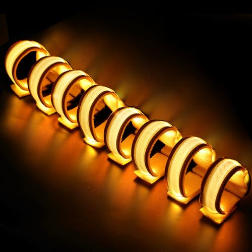 FANL 8/12/24 Pack LED Glow Bracelets, 8 Colors, Light Up Party Favors - color: 8 Pack – Yellow
