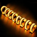 FANL 8/12/24 Pack LED Glow Bracelets, 8 Colors, Light Up Party Favors - color: 8 Pack – Yellow