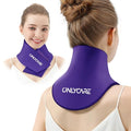 ONLYCARE Neck Ice Pack Wrap Gel - Upgraded Shoulder Ice Packs for Injuries Reusable, Hot and Cold Compress Ice Packs for Neck, Relief of Pain, Swelling, Sprains, Office Pressure - color: Purple